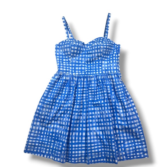 Lilly Pulitzer Dresses & Skirts - Lilly Pulitzer Dress Womens 8 Ardleigh Bennet Blue Feelin Beachy Gingham Dress
